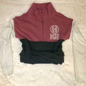 PINK Cropped Waist V-Neck